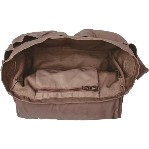 Vintage Messenger Bag Cotton Canvas Shoulder Bag Laptop School Travel Bag - Picture 4 of 8